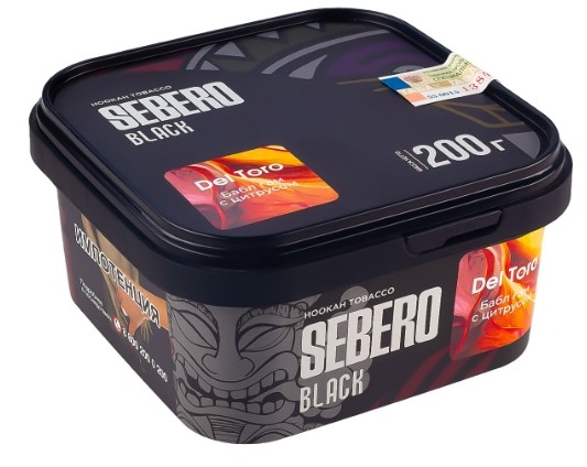 Купить Sebero Black - Del Toro (Бабл гам с цитрусом) 200г
